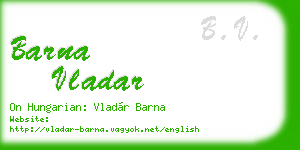 barna vladar business card